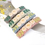 DIY Embroidery Hair Clips Kits, Including Embroidery Cloth & Thread, Needle, Embroidery Hoop, Instruction Sheet