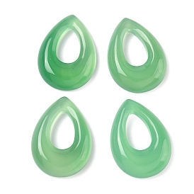 Природные подвески агат, окрашенная и подогревом, слезинки