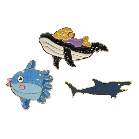 Enamel Pins Golden Alloy Brooches, for Backpack Clothes