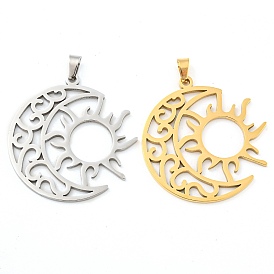 304 подвески из нержавеющей стали, лазерная резка, луна с солнечным очарованием