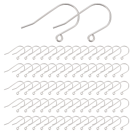 80 шт. 316 крючки для серег из нержавеющей стали, провод уха, с горизонтальной петлей