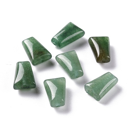 Perles naturelles en aventurine verte, trapèze
