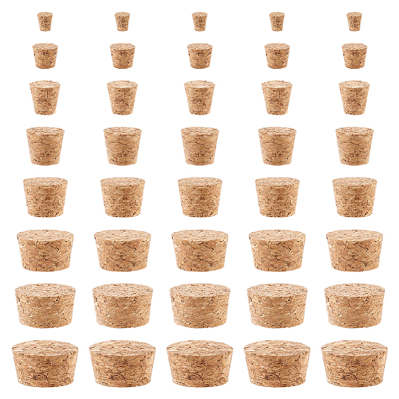 40шт 8 стили пробка пробка, бутылочные тампоны, конус