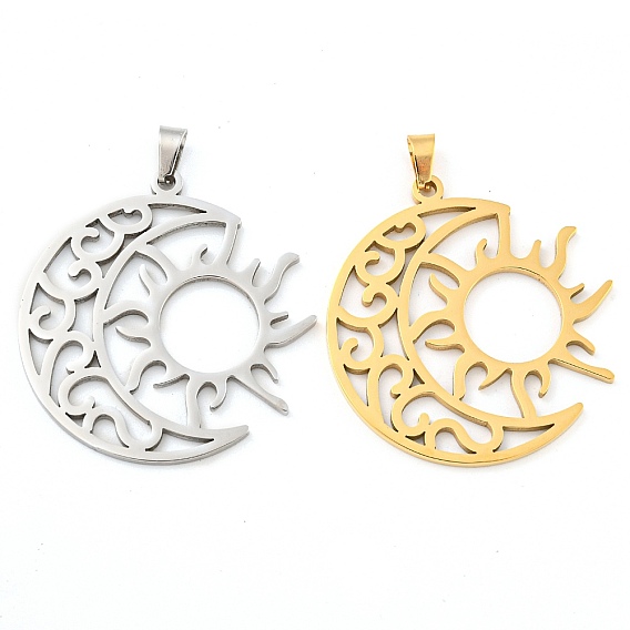 304 подвески из нержавеющей стали, лазерная резка, луна с солнечным очарованием