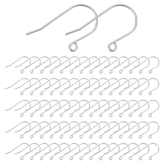 80 шт. 316 крючки для серег из нержавеющей стали, провод уха, с горизонтальной петлей