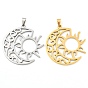 304 подвески из нержавеющей стали, лазерная резка, луна с солнечным очарованием