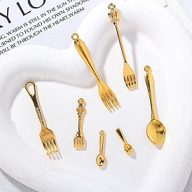 Подвески из сплава , вилка и ложка