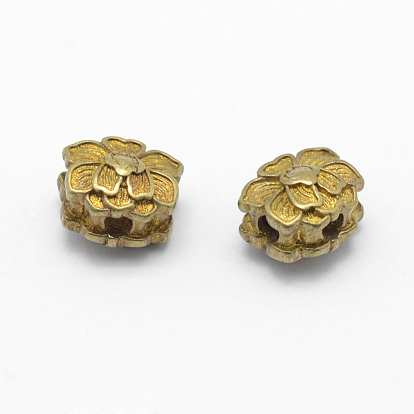 Brass Beads, Lead Free & Cadmium Free & Nickel Free, Lotus