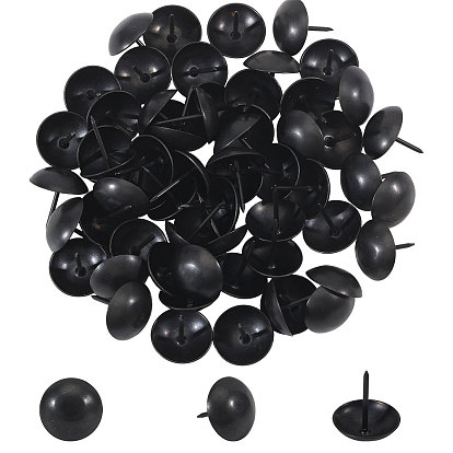 60шт. железных гвоздей, материалы для ремонта мебели, плоско-круглые