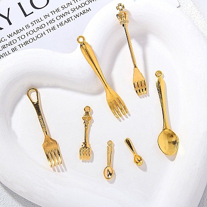 Подвески из сплава , вилка и ложка