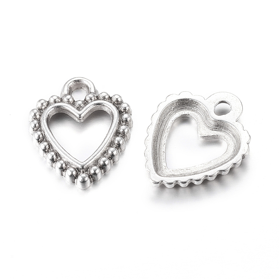 Tibetan Style Pendants, Lead Free and Cadmium Free, Heart