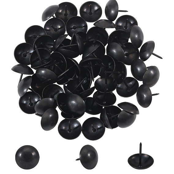 60шт. железных гвоздей, материалы для ремонта мебели, плоско-круглые