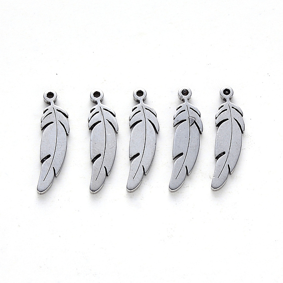 201 подвески из нержавеющей стали, лазерная резка, перо