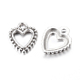 Tibetan Style Pendants, Lead Free and Cadmium Free, Heart