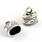 Tibetan Style Alloy Cord Ends, Cadmium Free & Lead Free, End Caps