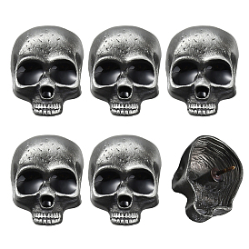6 шт. шт. булавки с черепом из сплава для лацканов рюкзаков