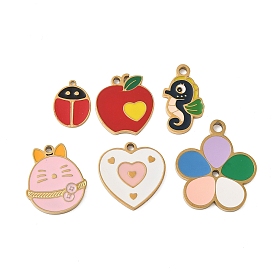 304 нержавеющей стальной эмали подвески, реальный 18 k позолоченный