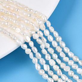 Нити из натурального культивированного пресноводного жемчуга, барочный жемчуг кеши жемчужные бусы, двух сторон полированной