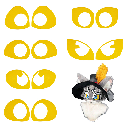 6 стили 6 пара акриловых поделок для глаз, принадлежности для изготовления кукол