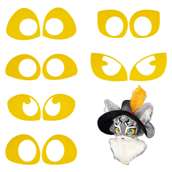 6 стили 6 пара акриловых поделок для глаз, принадлежности для изготовления кукол