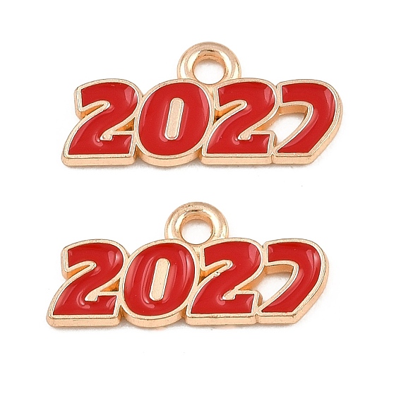 Подвески из эмали и сплава, число 2027 прелести