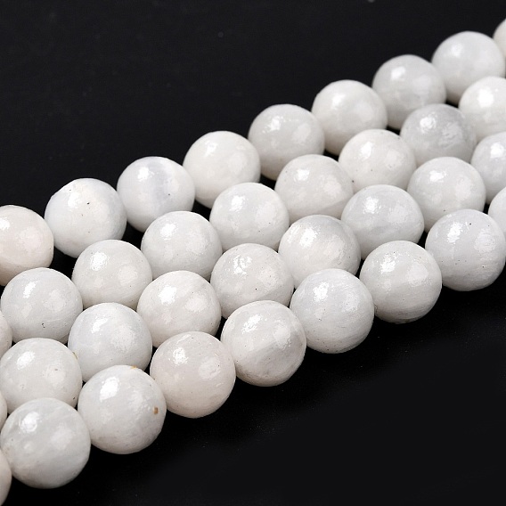 Нити из натурального селенита, круглые