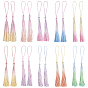 40шт 10 стили полиэстер кисточка подвеска украшения, два тона