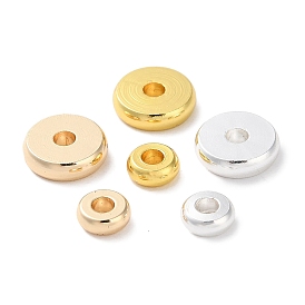 Rack Plating Brass Spacer Beads, Long-Lasting Plated, Lead Free & Cadmium Free, Disc