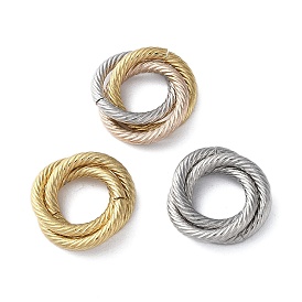 304 нержавеющей стали связывающий кольца, вакуумное покрытие pvd, тройные круги