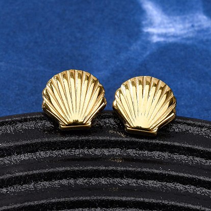 304 из нержавеющей стали серьги, ионное покрытие (ip), формы раковины