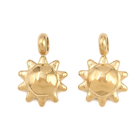 304 подвески из нержавеющей стали, цветок, без свинца и без кадмия, ионное покрытие (ip)