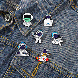 Набор булавок и аксессуаров на космическую тематику для модного образа ди-джея-космонавта