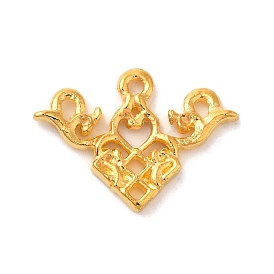 Rack Plating Alloy Pendants, Heart