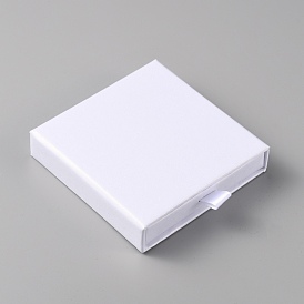 Cajas de papel del cajón, con esponja negra adentro, para pulseras, Aretes, collar de almacenamiento, plaza
