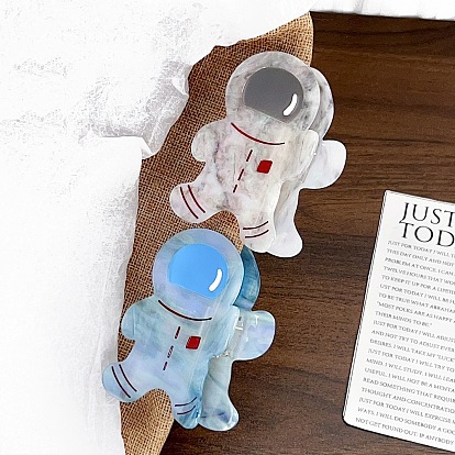 Заколки для волос с когтями из ацетата целлюлозы (смола), космонавт, аксессуары для волос для женщин и девочек