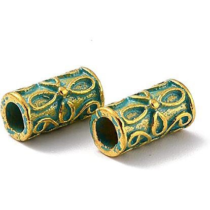 20 бусины из сплава в тибетском стиле, колонка