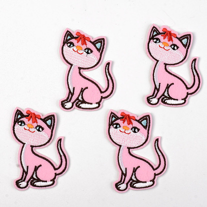 Computerized Embroidery Cloth Iron on/Sew on Patches, Appliques, Costume Accessories, Cat Shape