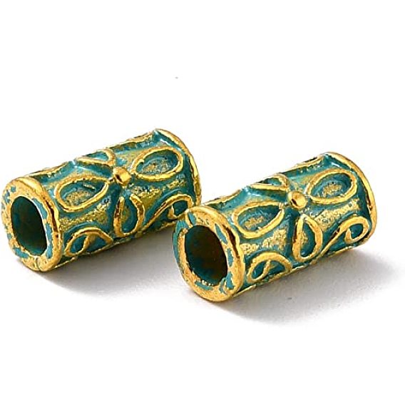 20 бусины из сплава в тибетском стиле, колонка