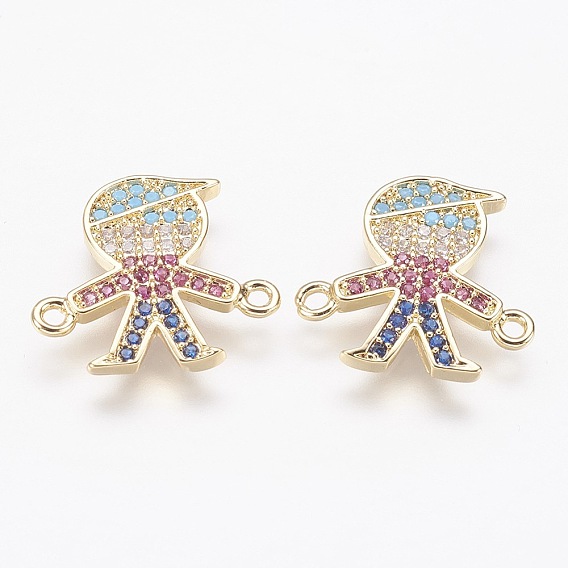 Латунные микро проложить кубических ссылки циркония, мальчик