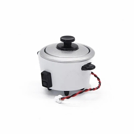 Электрическая рисоварка из мини-сплава, аксессуары для кукольного домика с микро-ландшафтом, притворяясь опорными украшениями