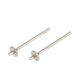 304 серьги из нержавеющей стали, за половину пробурено бисера