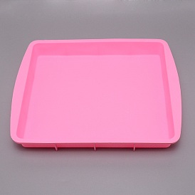 Molde de pastel de silicona, moldes para pasteles antiadherentes, Rectángulo