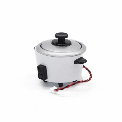 Электрическая рисоварка из мини-сплава, аксессуары для кукольного домика с микро-ландшафтом, притворяясь опорными украшениями