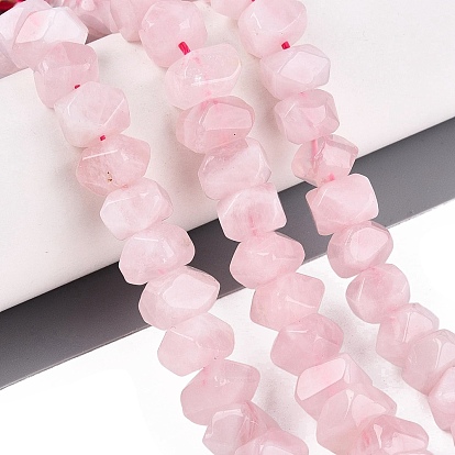 Naturel a augmenté perles de quartz brins, nuggets, facette