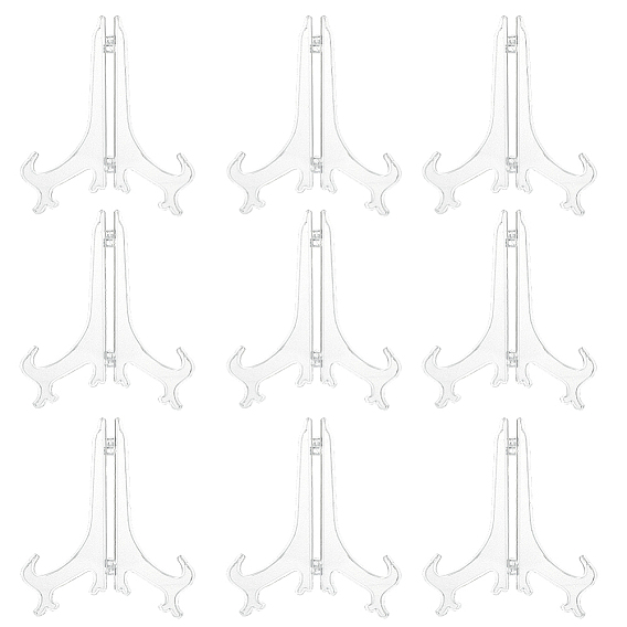 10шт. складные пластиковые декоративные подставки для тарелок