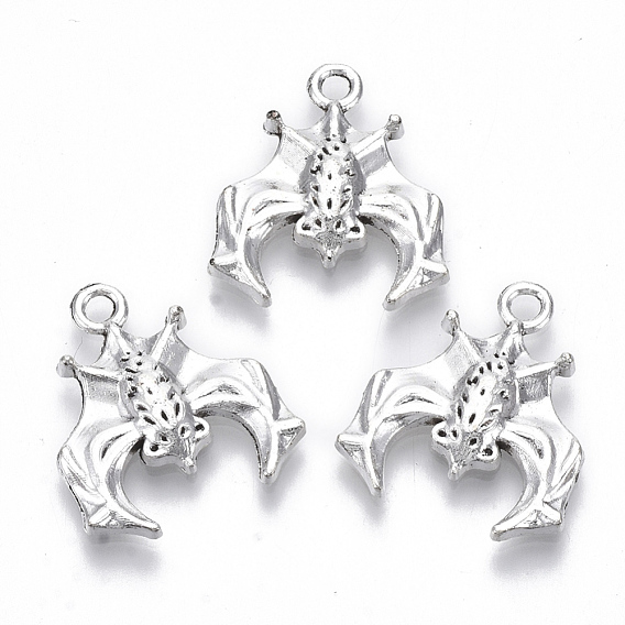 Tibetan Style Alloy Pendants, Lead Free & Cadmium Free, Bat