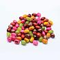 Spray Painted Drawbench Acrylic Beads, Oval