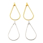 Iron Pendants, Teardrop Charms, for Hoop Earring Findings
