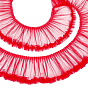 2 Yards Polyester Ruffled Trimming, for Doll Clothes, Lolita Costume Accessories