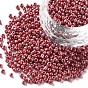 12/0 Glass Seed Beads, Opaque Colors Lustered, Round